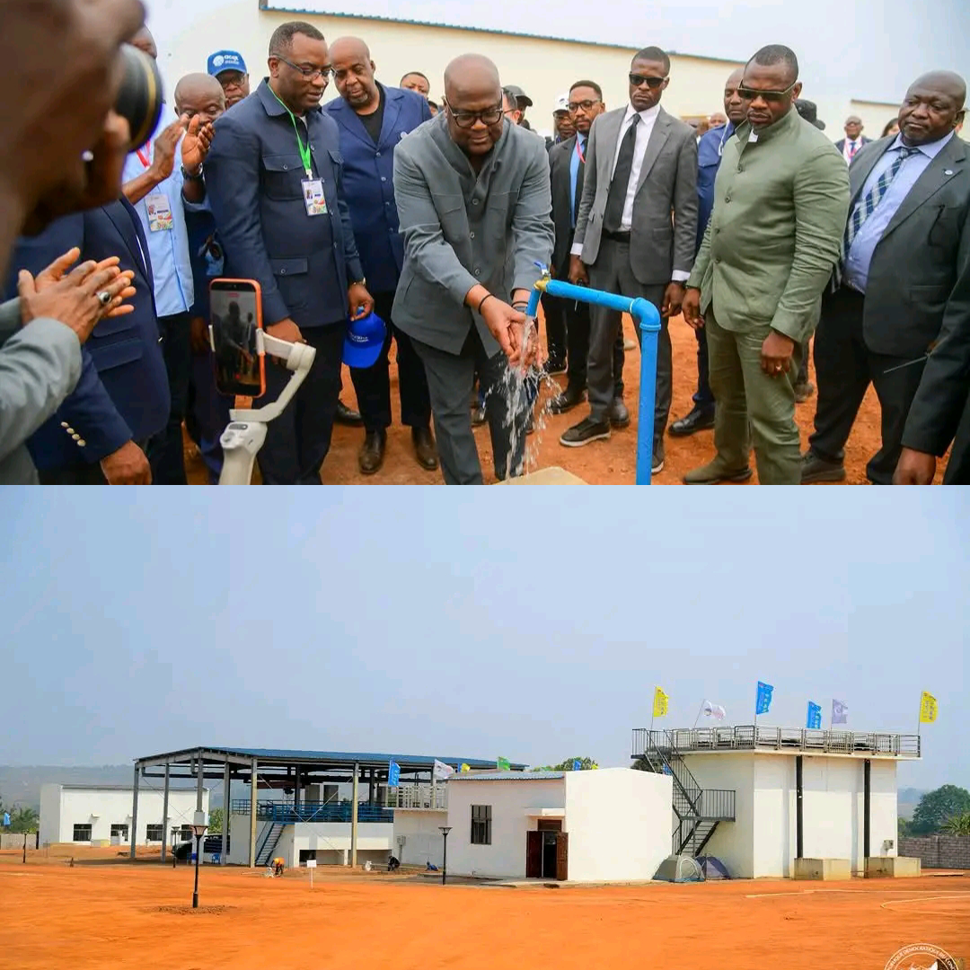 Haut-Lomami : Félix Tshisekedi inaugure une usine de captage et de traitement d’eau potable à Kamina !