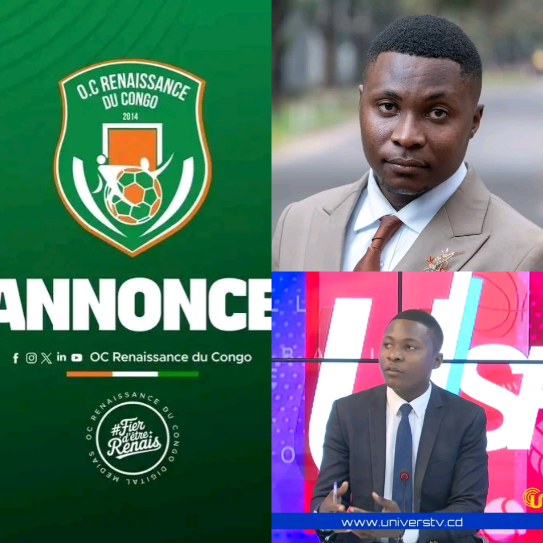 Football | OC RENAISSANCE DU CONGO : EBENGO MZEE ROBI nommé directeur de la communication et de la presse !