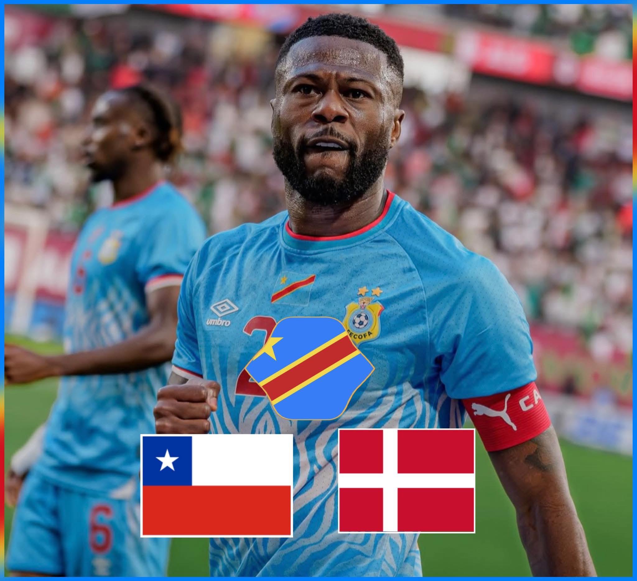 Football/ Amical : L’ÉQUIPE NATIONALE DE LA RDC SE MESURERA AU DANEMARK ET AU CHILI EN AMICAL !